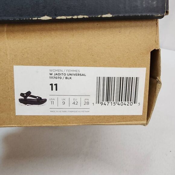 Teva Size 11 Women's Jadito Universal Strap Platform Sandals Black NEW - Picture 8 of 8